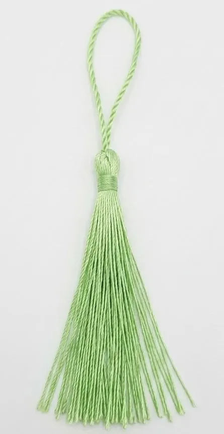 Green tassel for celestial night sky bookmark