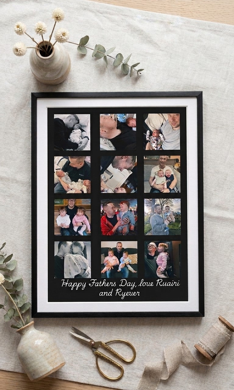 Custom Father's Day Photo Collage Poster