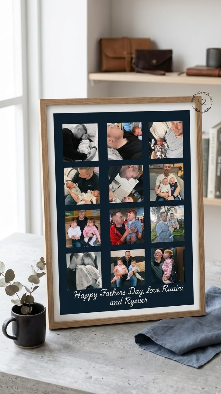 Custom Father's Day Photo Collage Poster
