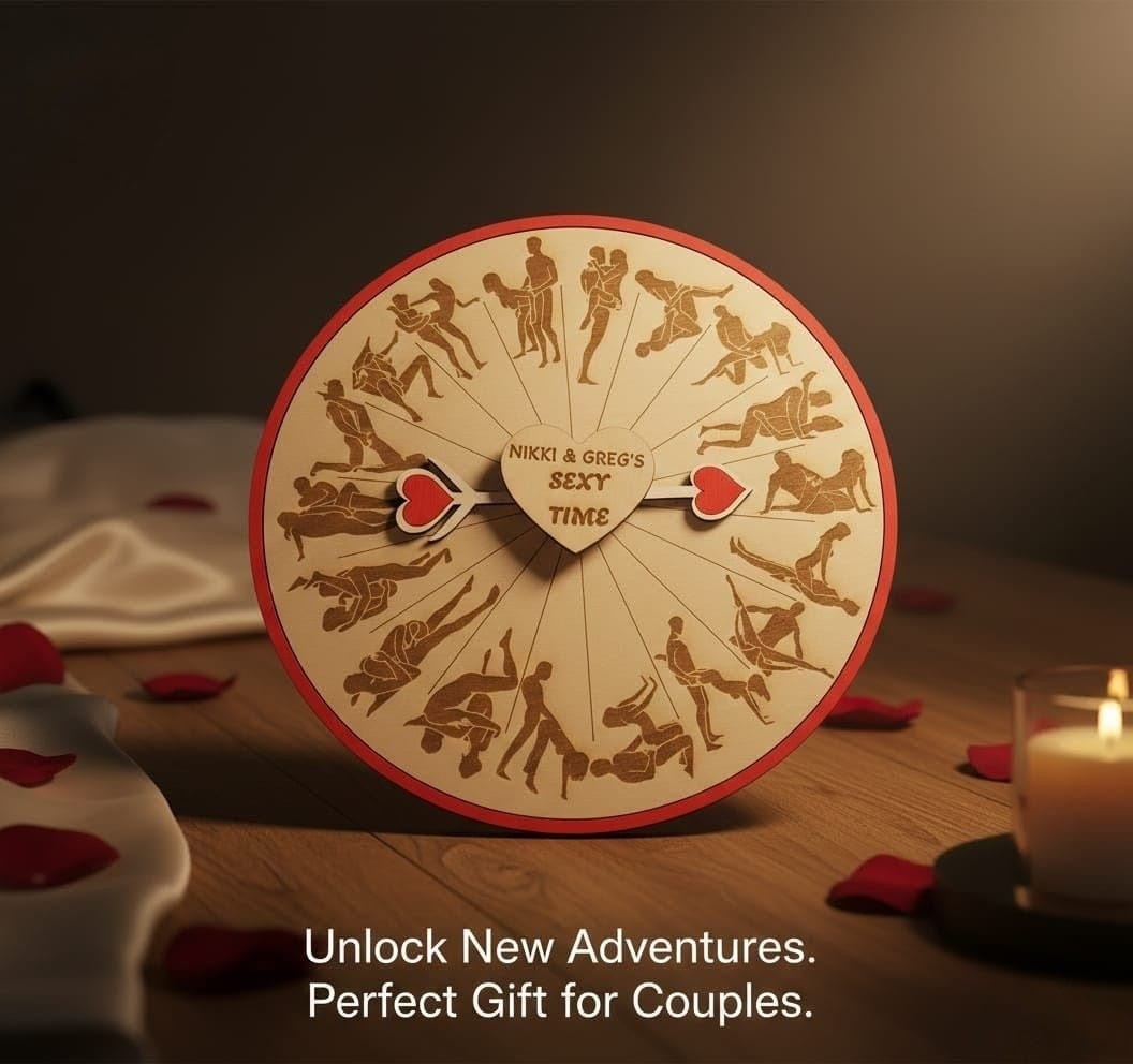 Personalized Passion Spinner - Laser-Engraved Intimacy Game