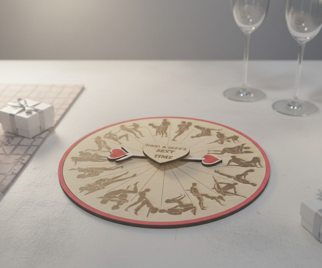 Personalized Passion Spinner - Laser-Engraved Intimacy Game