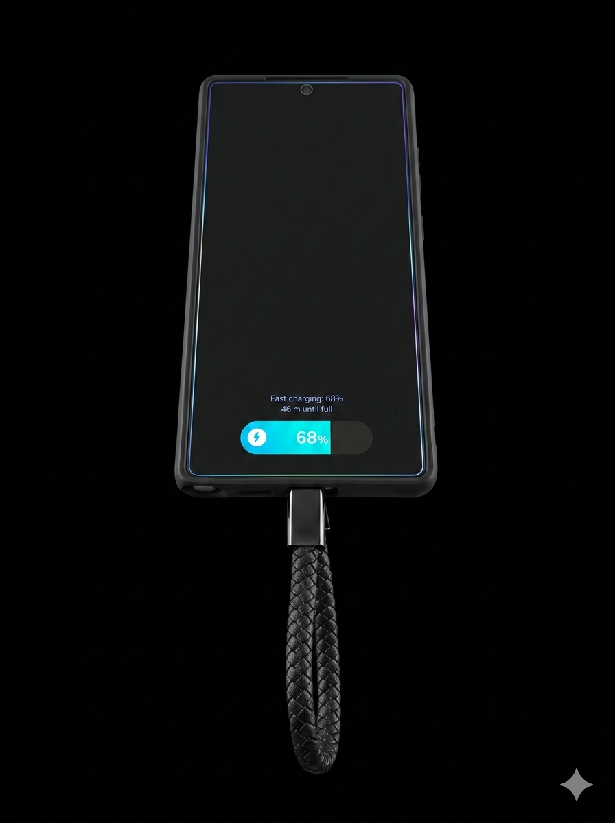 USB-C Charging Cable Bracelet - Wearable Charger for iPhone & Android